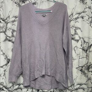 American Eagle Outfitters Lilac V-Neck Sweater